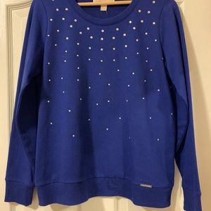 NWT Michael Kors Blue Sweater